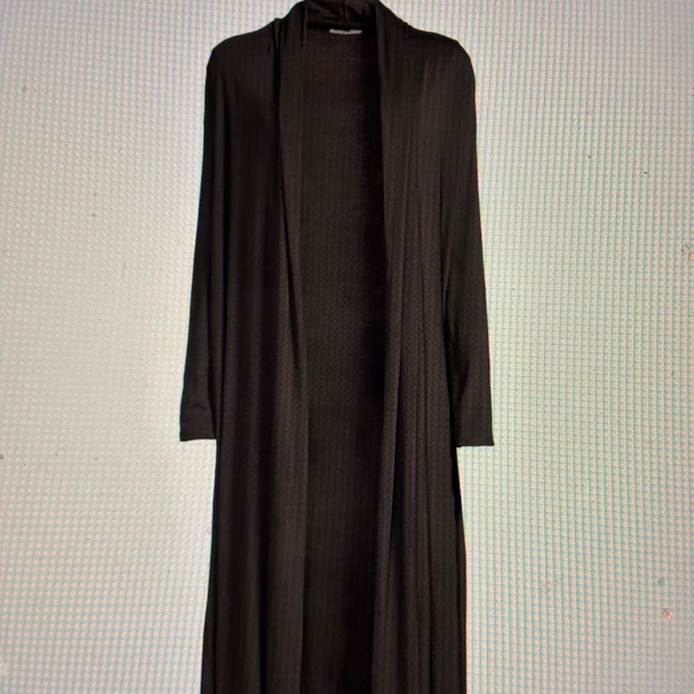 The Row Doppo Long Cardigan -Black